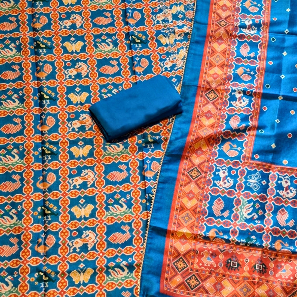 Paithani Style Designer Dress Material