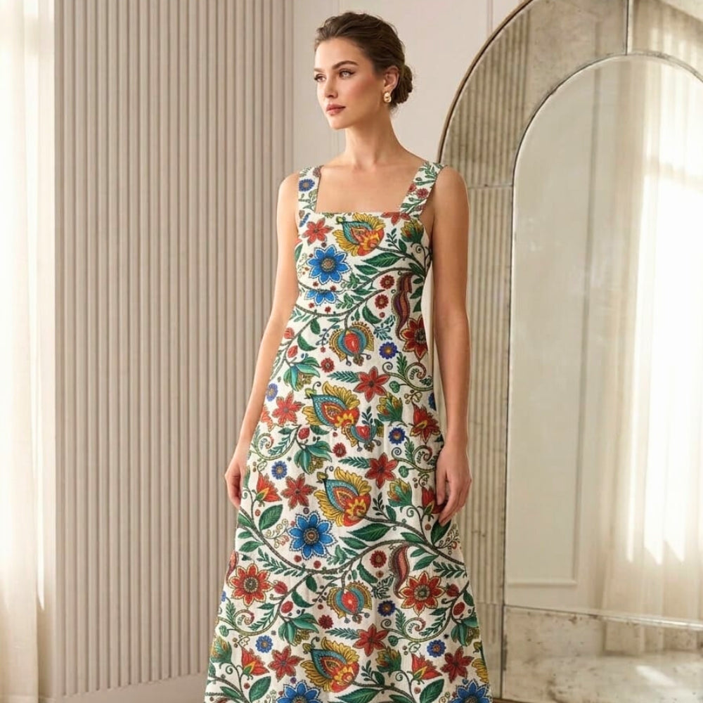Floral Print Maxi Dress