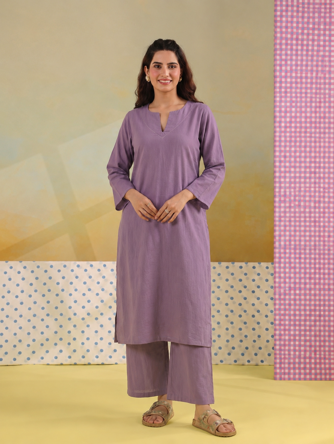 Lavanya – Women's Cotton Kurta Set | House of Mayuraa