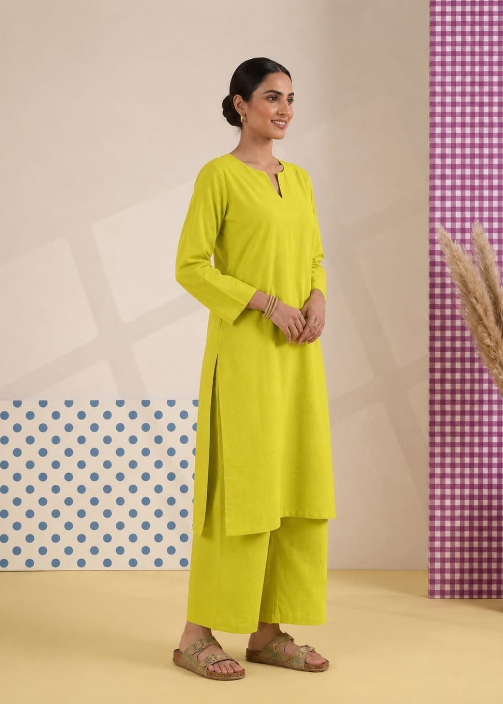 Ivory Grace – Women's Cotton Kurta Set | House of Mayuraa