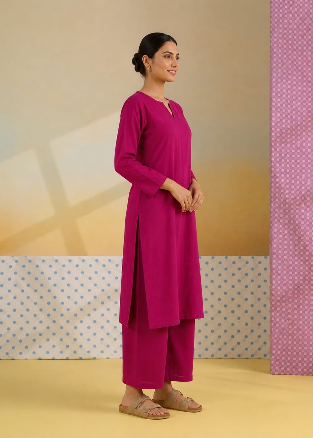 Ivory Grace – Women's Cotton Kurta Set | House of Mayuraa