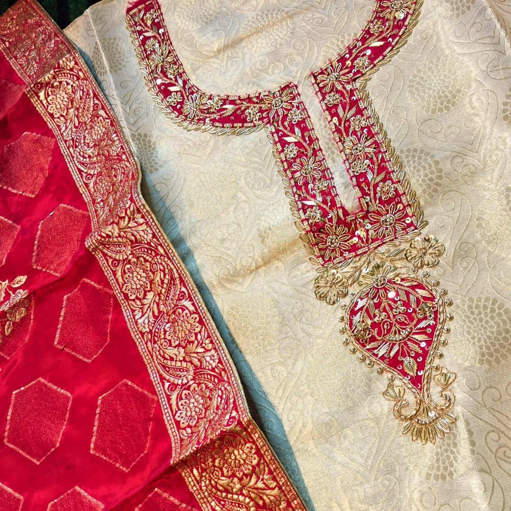 Cotton Tissue Designer Dress Material