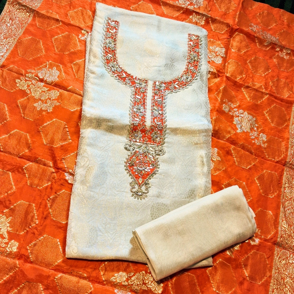 Cotton Tissue Designer Dress Material