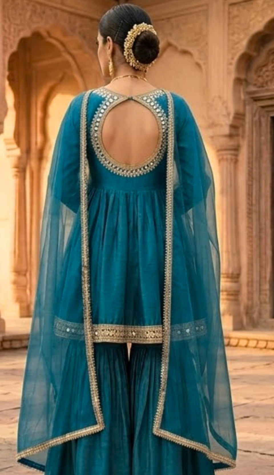 Mustard Gold Festive Suit Set with Dupatta for Women