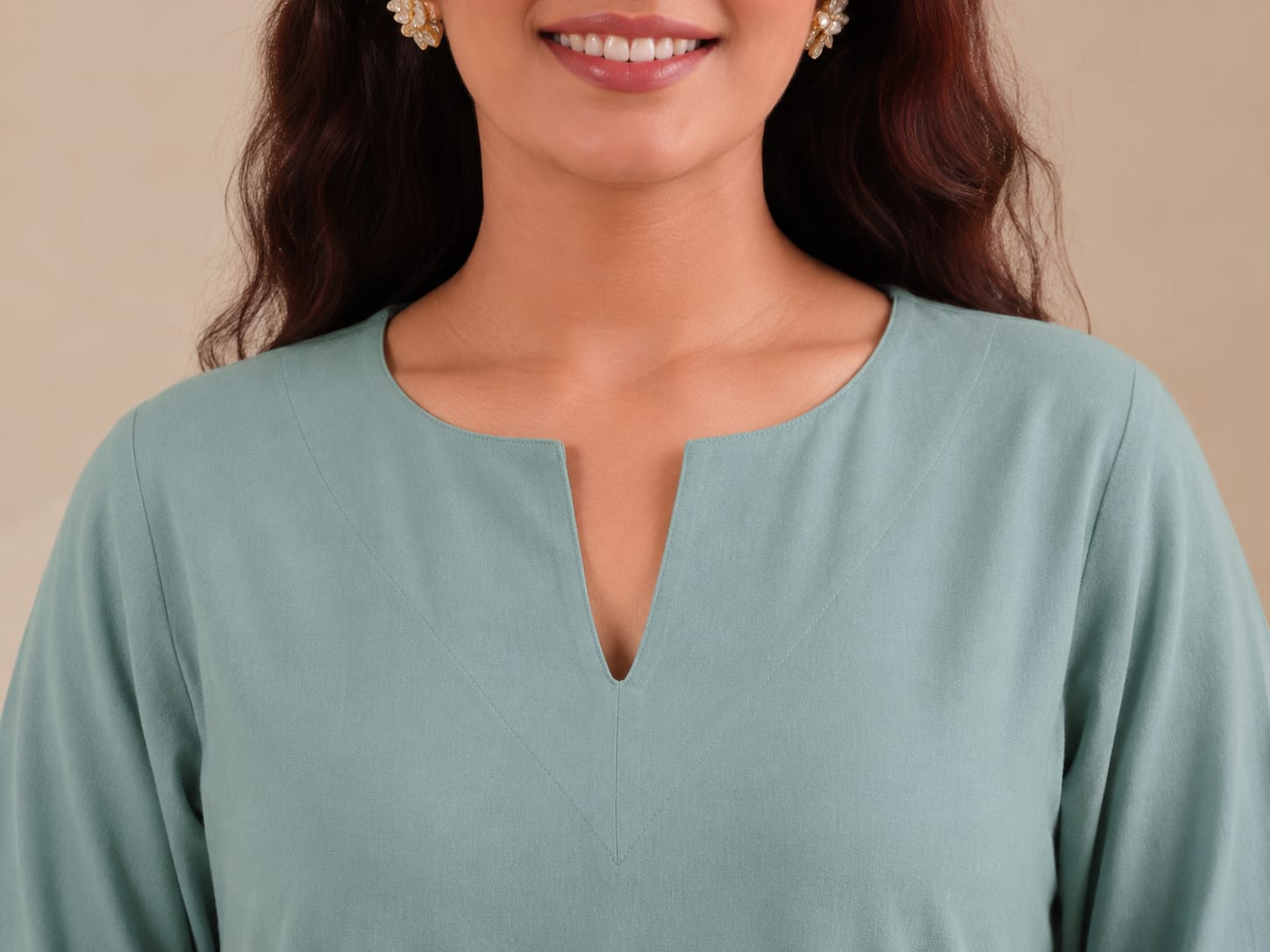 Azure Whisper – Women's Cotton Kurta Set | House of Mayuraa