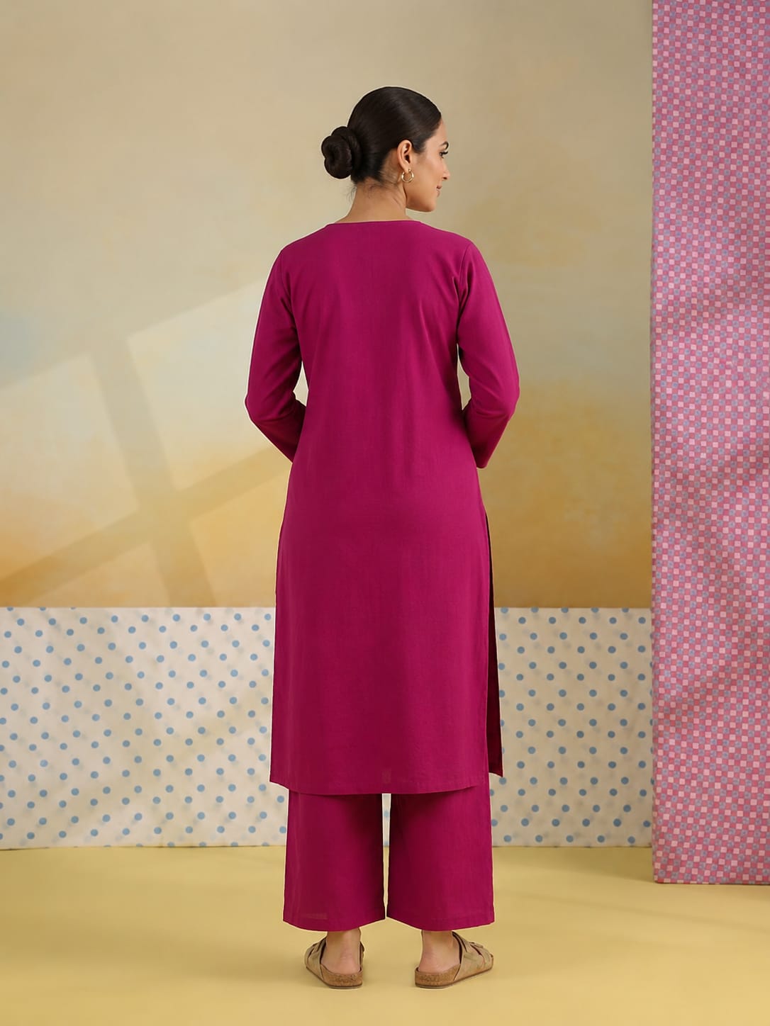 Noor-e-Gulaab – Women's Cotton Kurta Set | House of Mayuraa