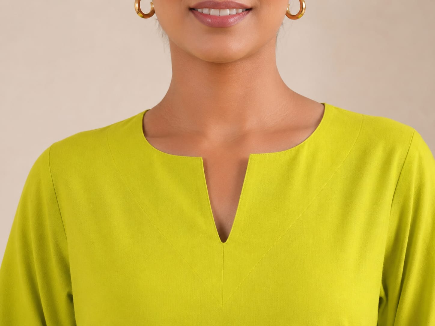 Lime Luxe – Women's Cotton Kurta Set | House of Mayuraa